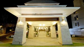 Front of property – evening/night