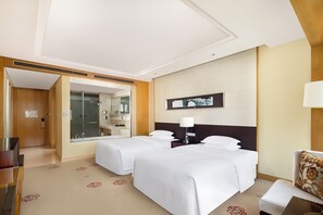 Hypo-allergenic bedding, down duvets, minibar, in-room safe