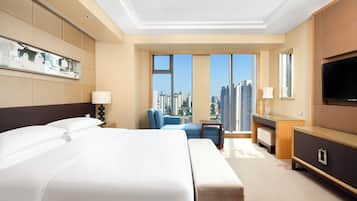 Hypo-allergenic bedding, down duvets, minibar, in-room safe