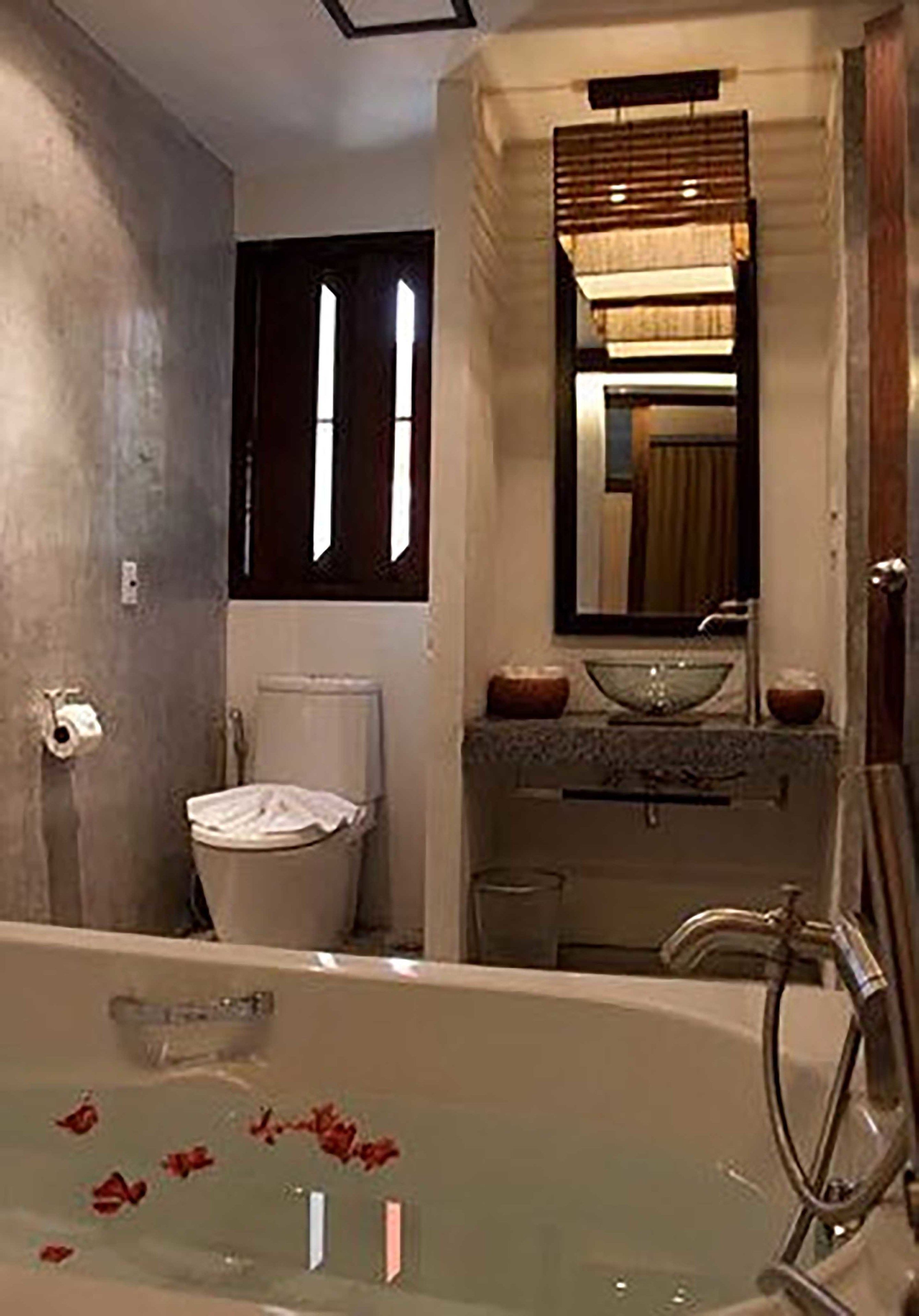 shower, eco-friendly toiletries, hair dryer, bathrobes