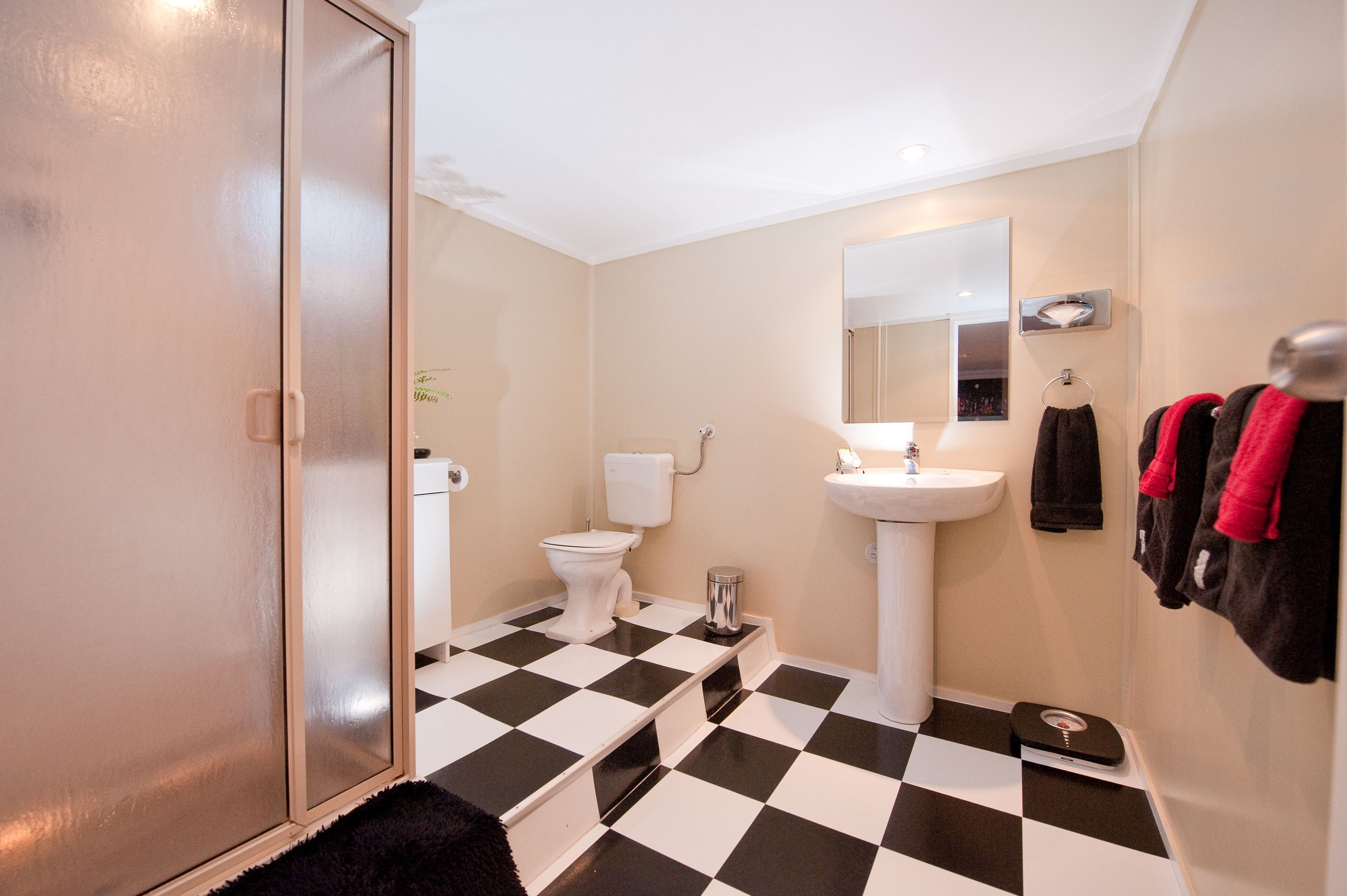 free toiletries, hair dryer, towels