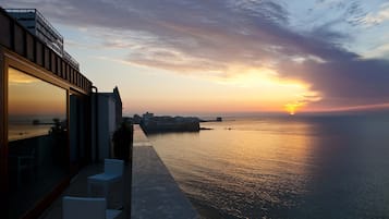 Vue depuis lâhĂ©bergement