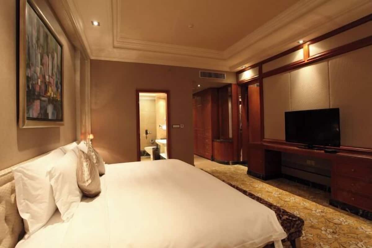 Biancheria da letto di alta qualità, copriletto in piuma, minibar