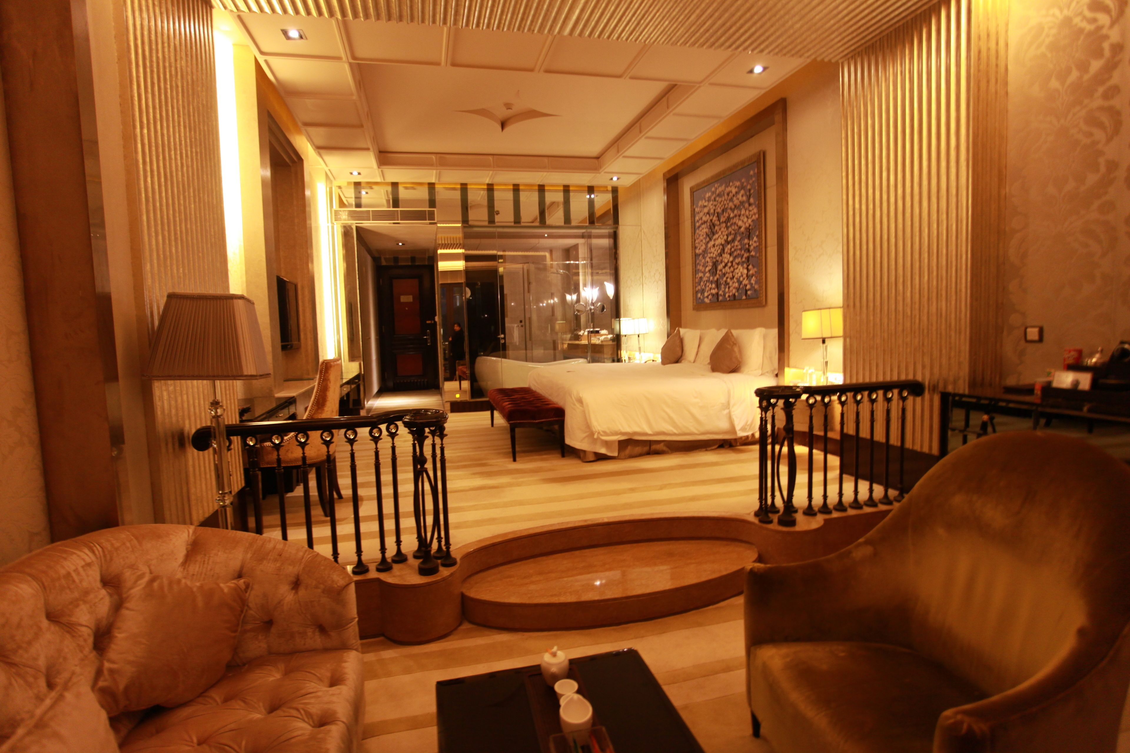 chateau twin room with garden view | premium bedding, down duvets, minibar, in-room safe