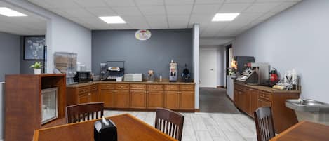 Free daily on-the-go breakfast