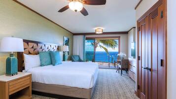 Premium bedding, down comforters, pillowtop beds, in-room safe