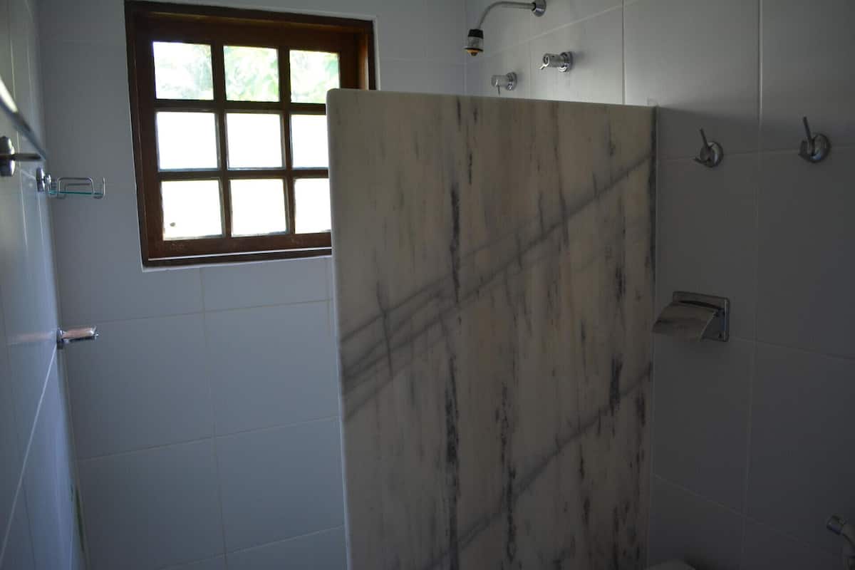 Bathroom | Shower, rainfall showerhead, free toiletries, towels