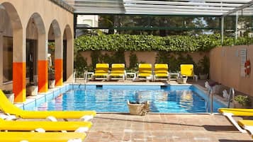 Indoor pool, outdoor pool