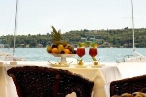 Breakfast, lunch, dinner served; Italian cuisine, al fresco dining