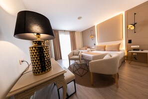 Minibar, in-room safe, desk, blackout curtains