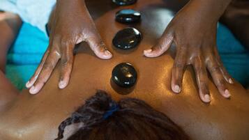Outdoor treatment area, body treatments, aromatherapy, body wraps