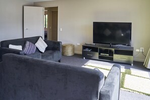 LCD TV, DVD player