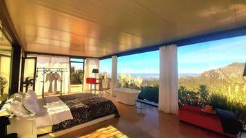 Luksus-dobbeltværelse - bjergudsigt (Oleandro) | 1 soveværelse, egyptiske bomuldslagner, premium-sengetøj