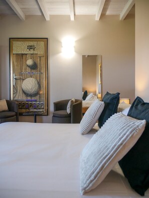 DESIGN PRESTIGE VISTA COLLINA | Draps italiens Frette, couette en duvet d'oie, décoration personnalisée