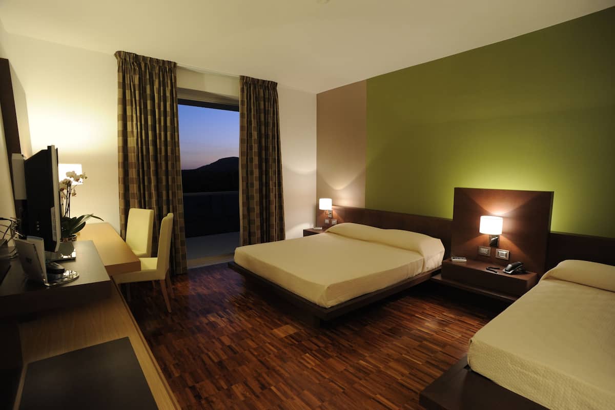 Minibar, in-room safe, desk, blackout curtains