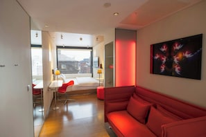 Room, 1 King Bed (Mobility Accessible, Roll-In Shower) | City view - citizenM Glasgow (Glasgow)