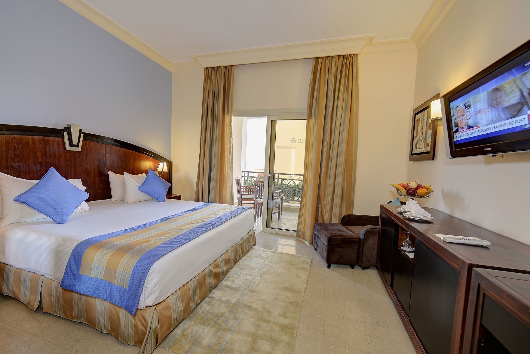 Memory foam beds, minibar, in-room safe, desk