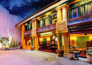 Front of property – evening/night