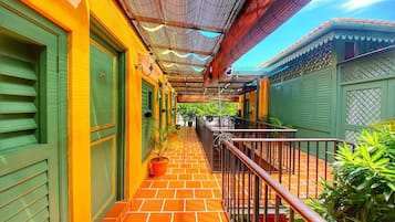 Quarto, no pátio | 1 quarto, roupas de cama premium, edredons de pluma, cofres nos quartos