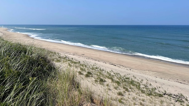 A beach with clear skies and calm waves. - Endless Coast, A Boutique Hotel (Wellfleet)