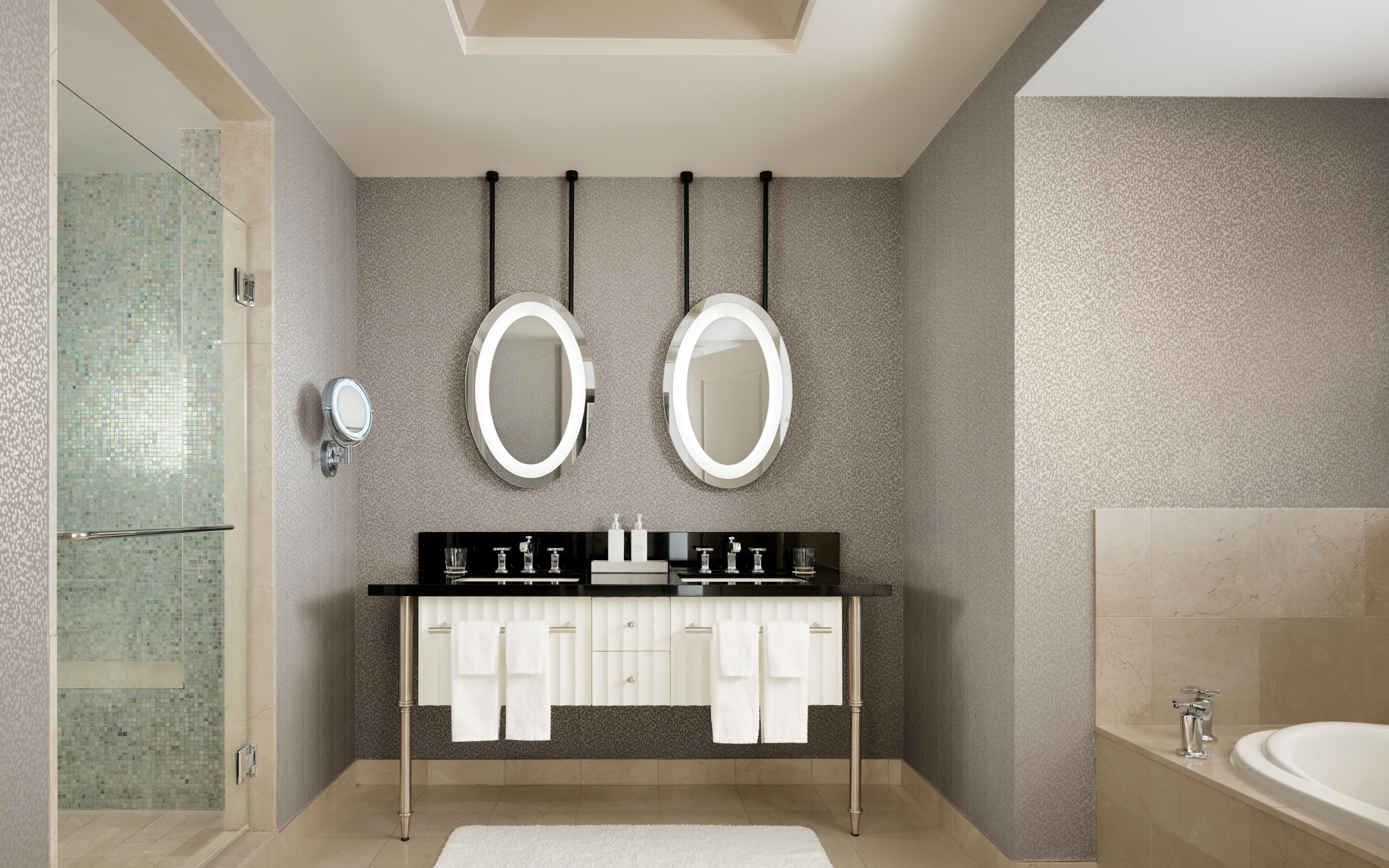 two bedroom city suite  | bathroom | free toiletries, hair dryer, bathrobes, slippers