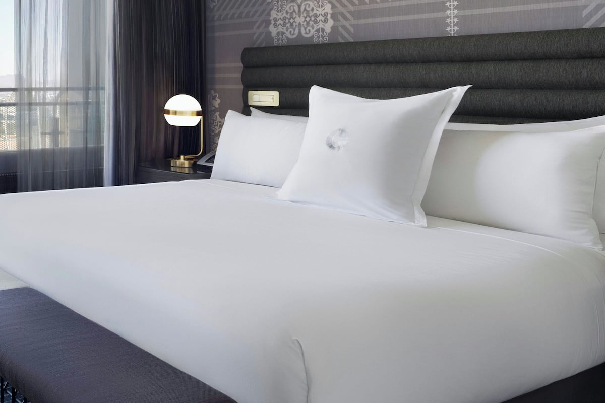 Egyptian cotton sheets, premium bedding, down duvets, pillow-top beds