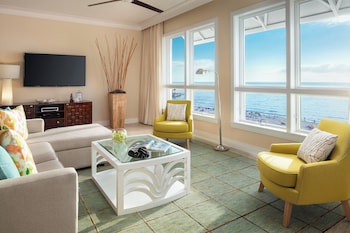 55-inch TV with cable channels, MP3 dock at The Residences at Siesta Key Beach by Hyatt Vacation Club