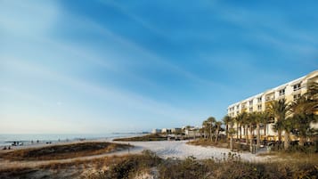 Private beach, free beach cabanas, sun loungers, beach umbrellas