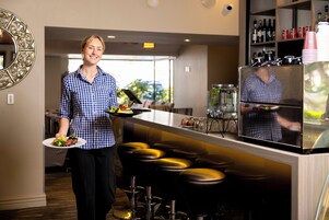 Breakfast, lunch and dinner served