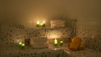 Sauna, hot tub, steam room, Turkish bath, body treatments, mud baths