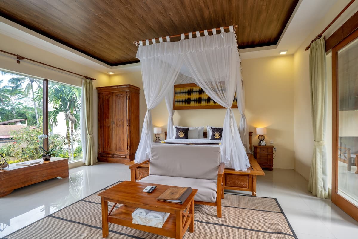 two bedroom private pool  villa with bbq pit  | premium bedding, select comfort beds, in-room safe