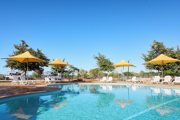 2 outdoor pools, pool umbrellas, pool loungers