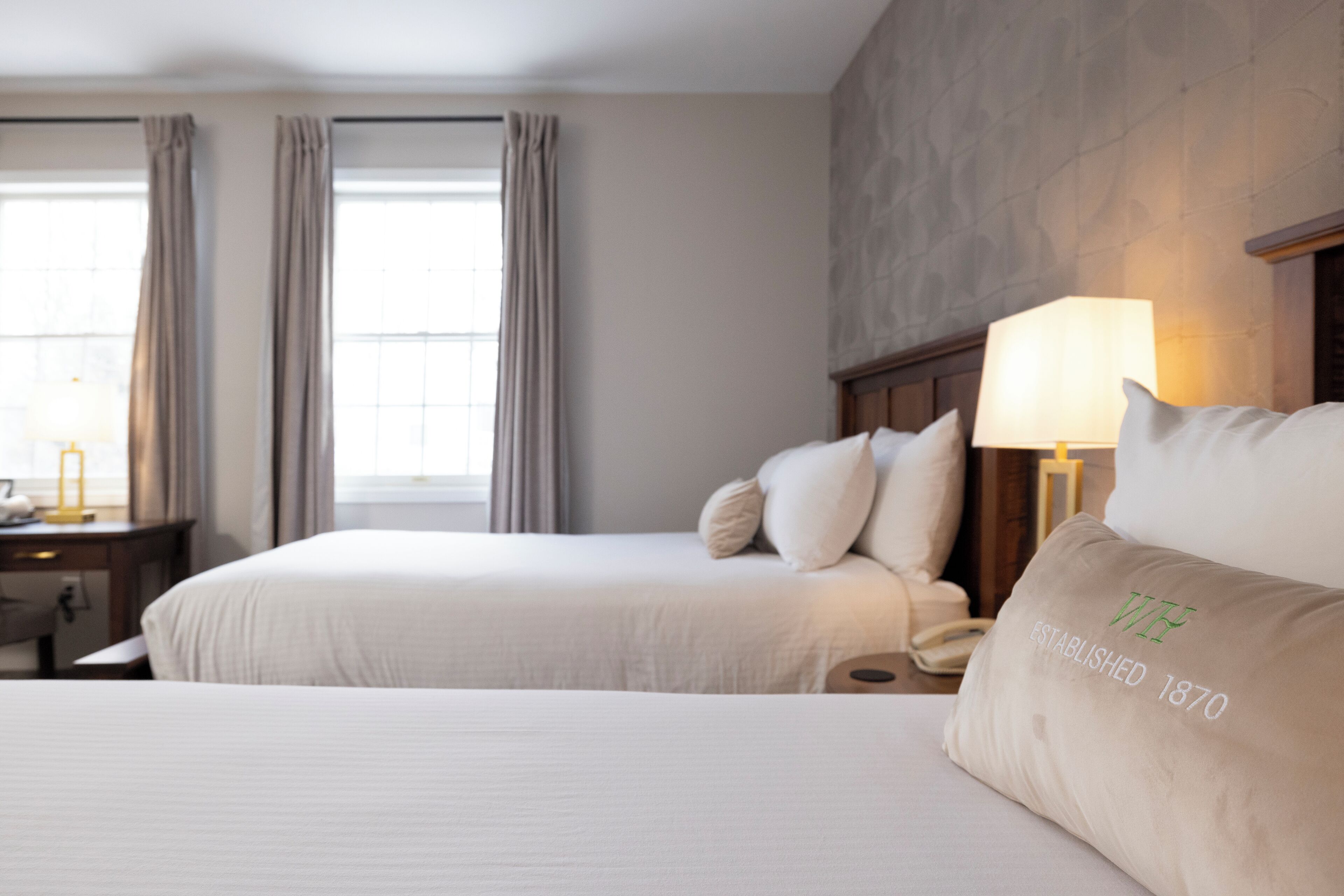 Standard Room, 2 Double Beds, Garden View | Iron/ironing board, free WiFi, bed sheets