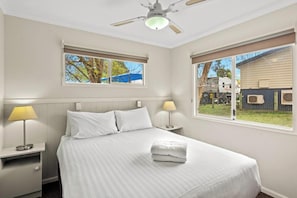 Standard 2 Bedroom Cabin | Iron/ironing board, free WiFi, bed sheets