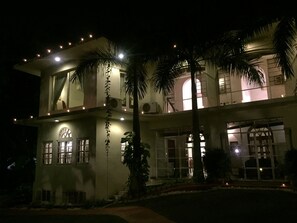 Front of property – evening/night