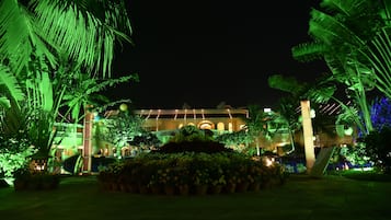 Outdoor banquet area
