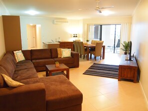 2 Bedroom Apartment with Balcony | Living area