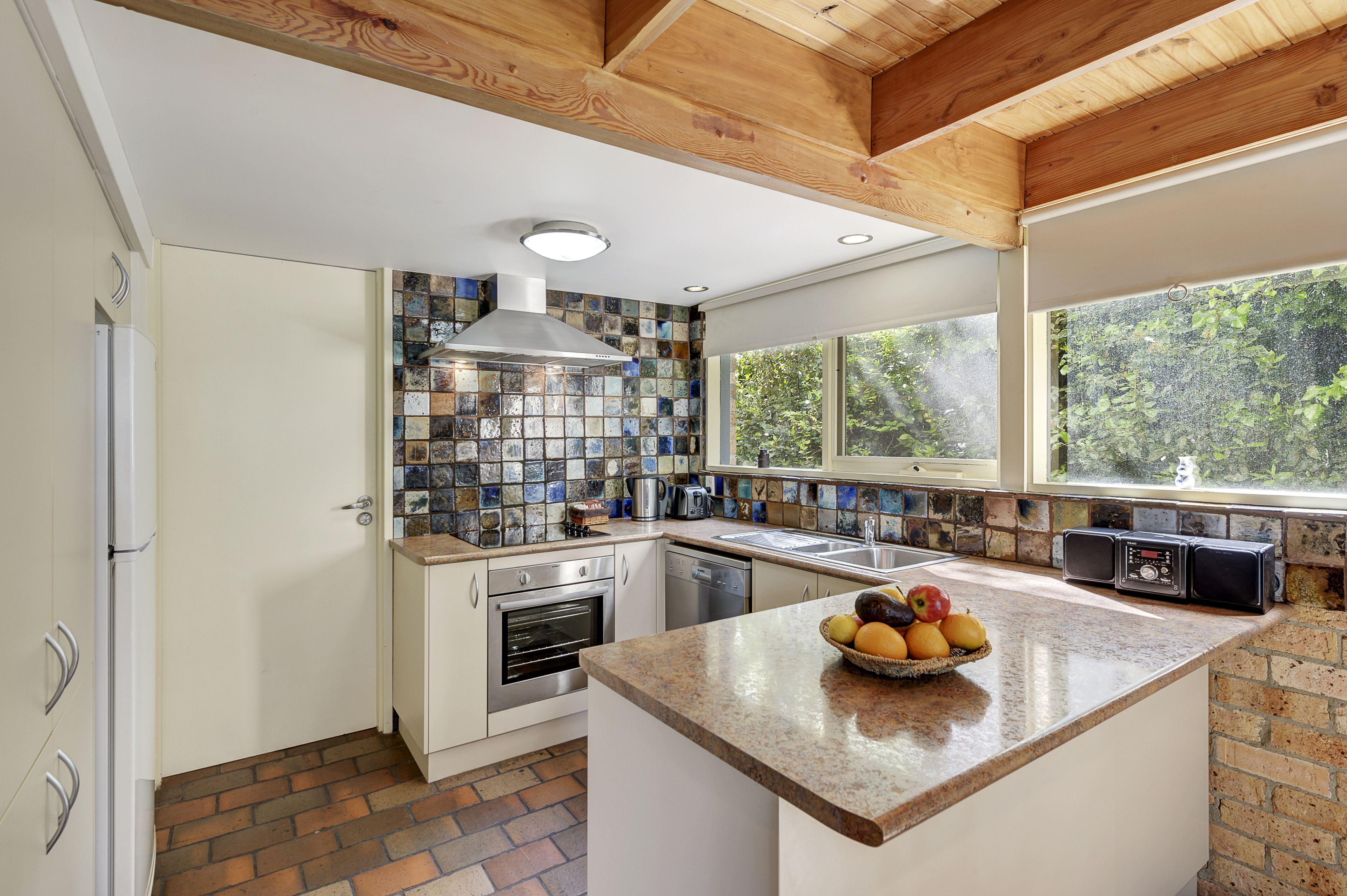 Two Bedroom Kaori Villa | Private kitchen | Full-sized fridge, microwave, oven, stovetop