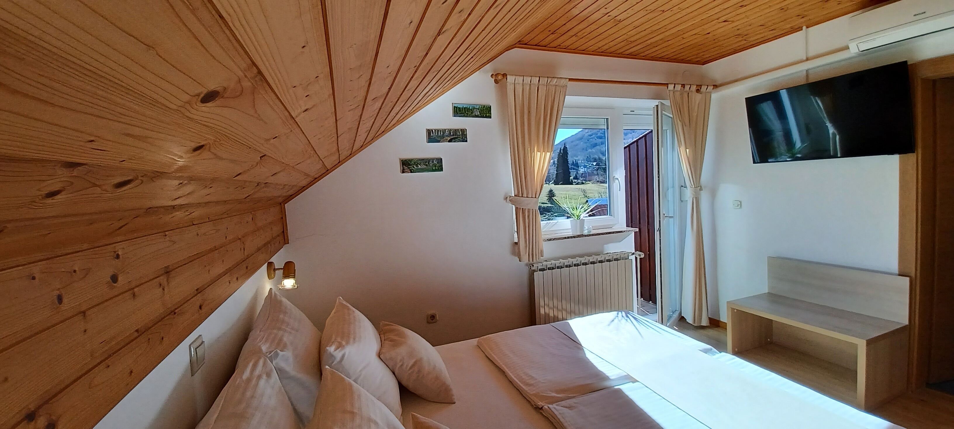 Comfort Double Room, Balcony | 1 bedroom, down comforters, memory foam beds, minibar