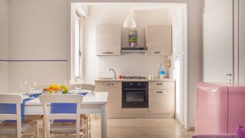 Superior Apartment, 1 Bedroom, Kitchen | Living area