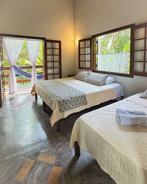 Superior Quadruple Room, Balcony, Garden View - Rumo dos Ventos (Paraty)