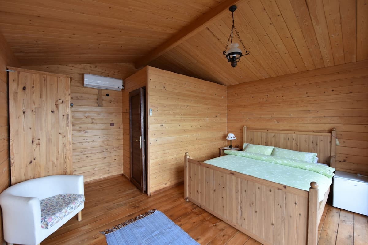 Romantisches Bungalow, 1 Schlafzimmer, Meerblick, StrandnÀhe
