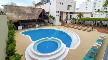 Indoor pool, outdoor pool