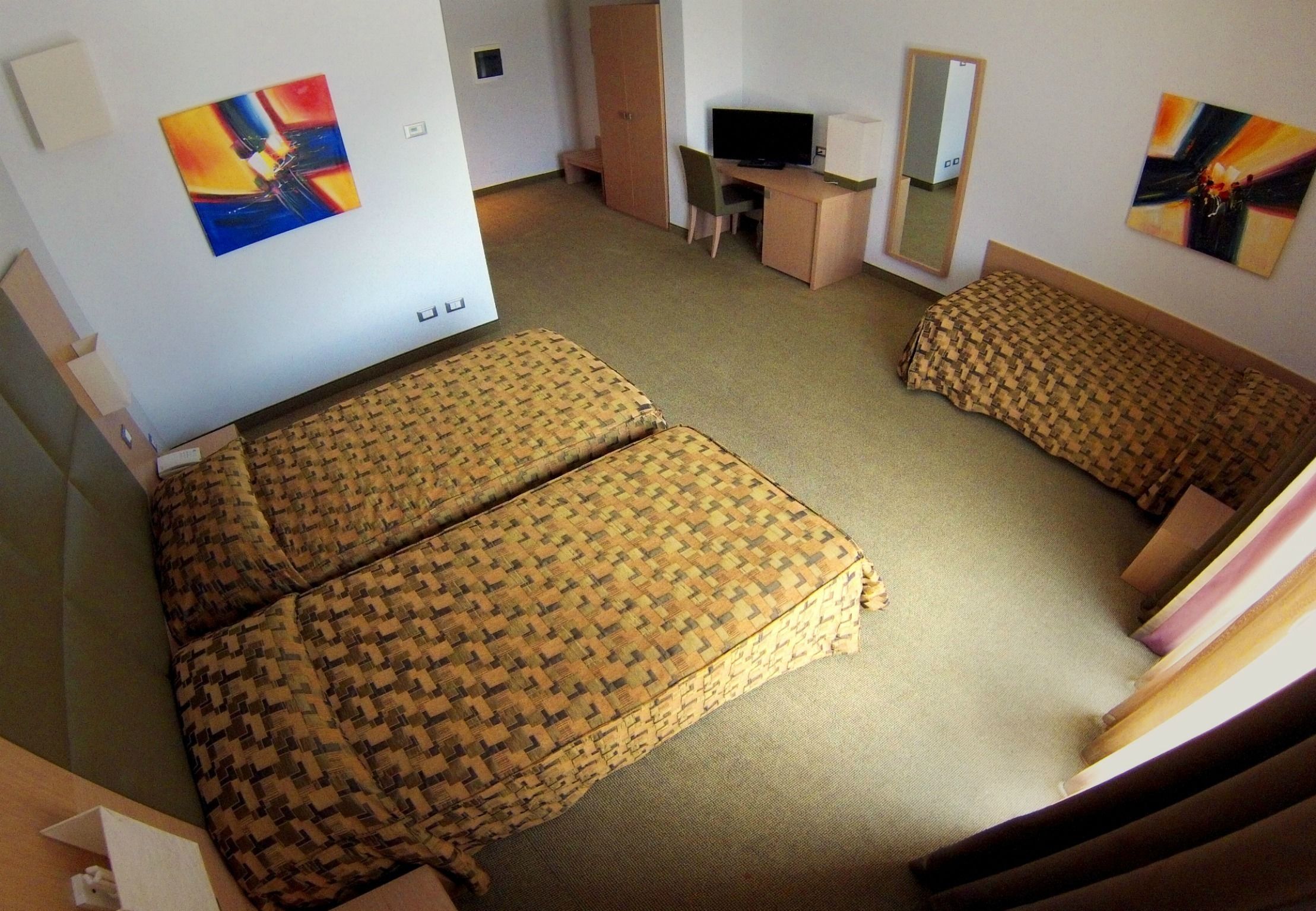 triple room | in-room safe, desk, blackout curtains, soundproofing