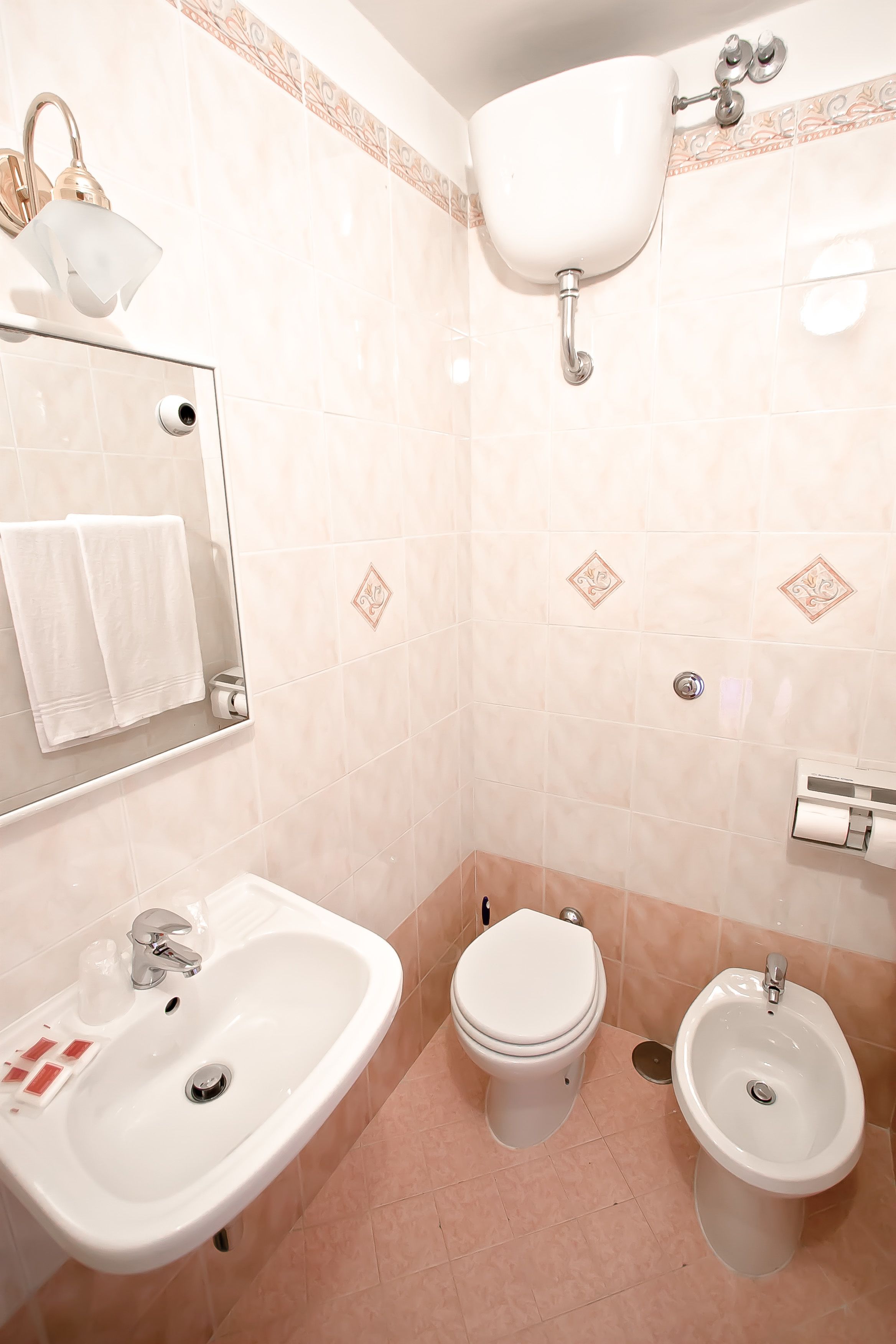 double or twin room | bathroom | hair dryer, bidet, towels