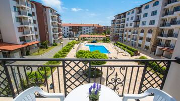 Deluxe Apartment, 2 Bedrooms, 2 Bathrooms, Pool View | Balcony