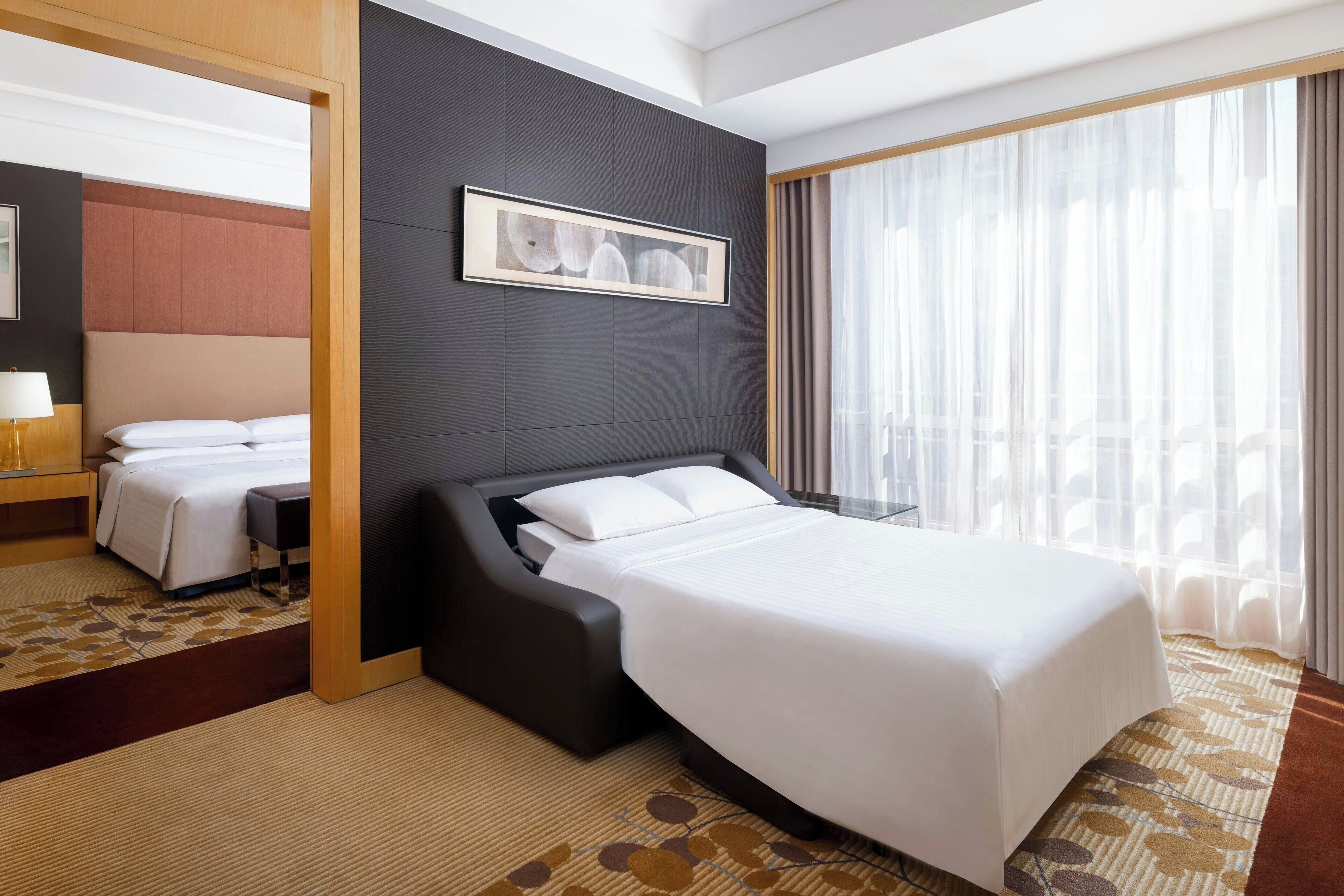 Ropa de cama de alta calidad y artículos del minibar gratis 