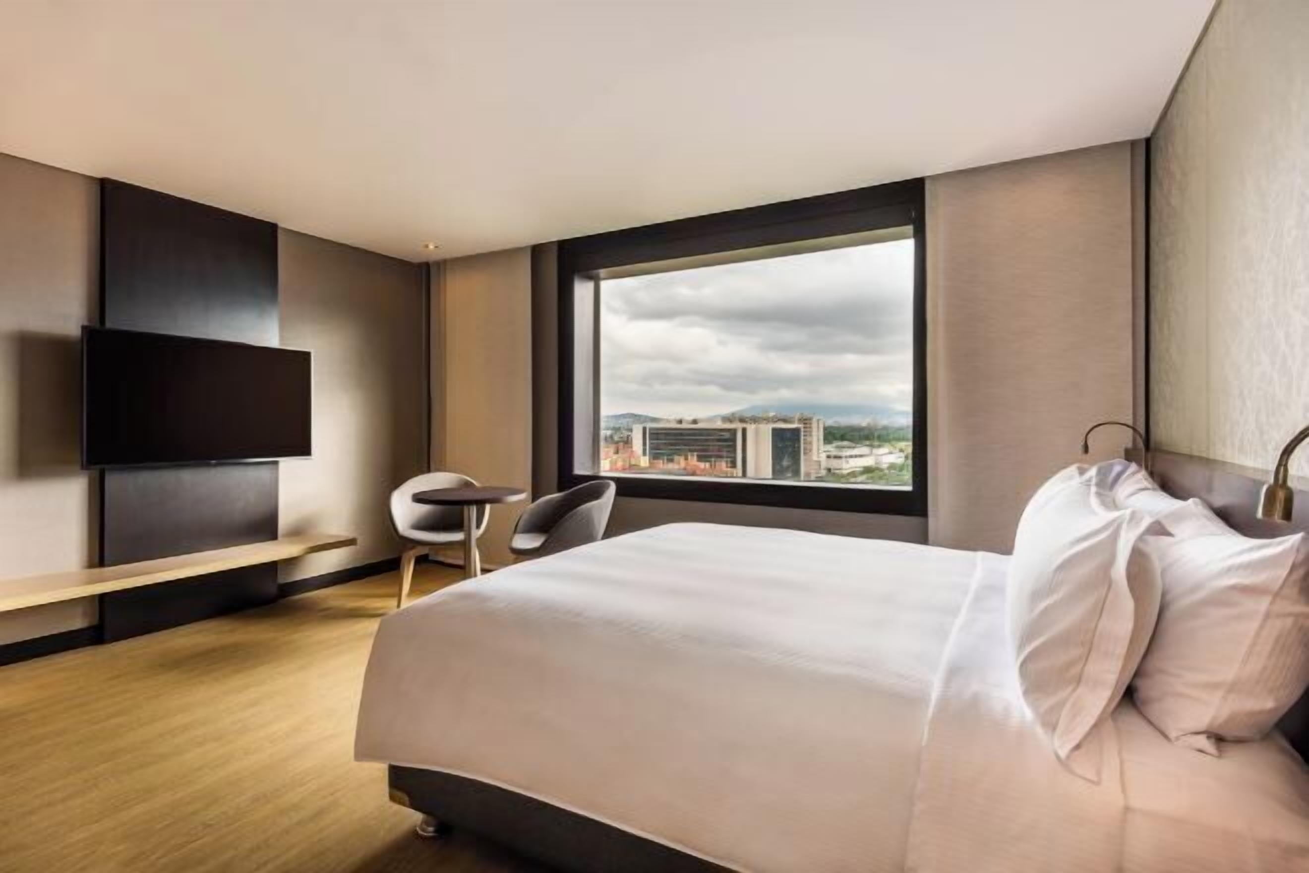 In-room safe, desk, laptop workspace, blackout drapes