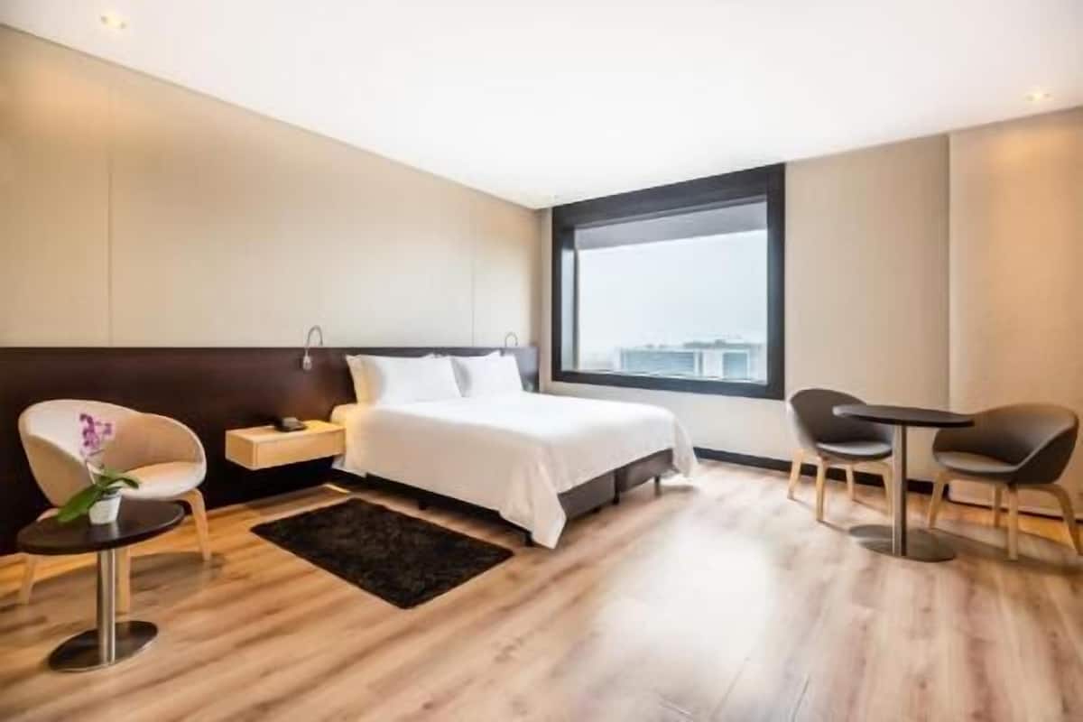 In-room safe, desk, laptop workspace, blackout drapes