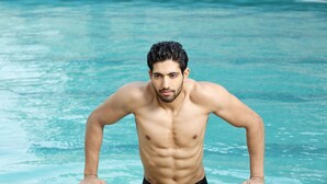 A man in a swimming pool. - Lalco Residency (Mumbai)